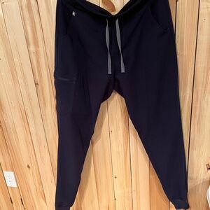 Navy Zamora Scrub Pants